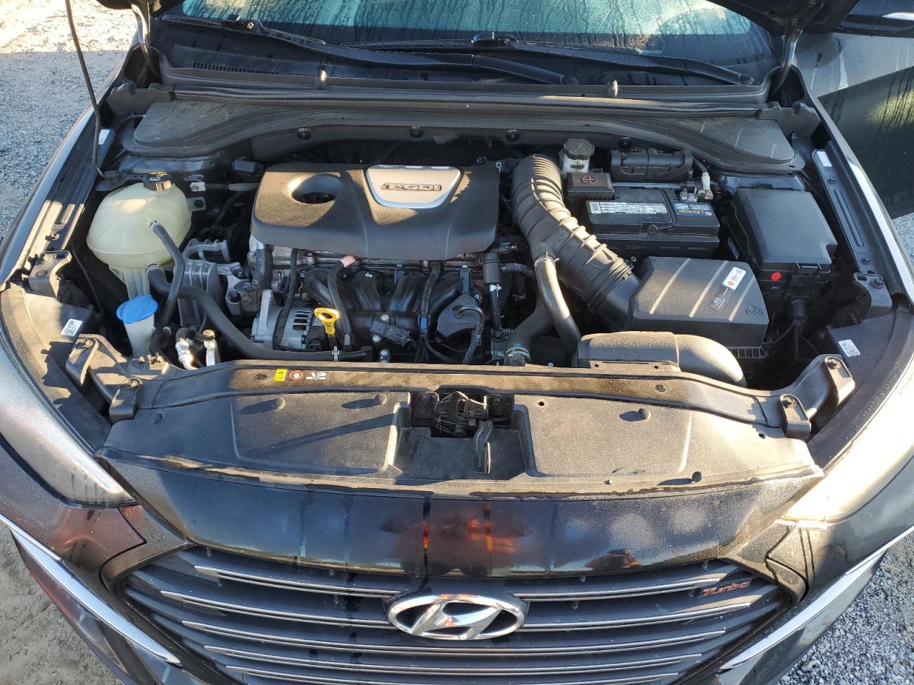 2018 Hyundai Elantra VIN KMHD04LB2JU597177 Copart auction photo, front end damage thumbnail 12