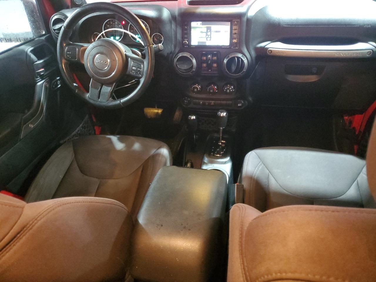 2014 Jeep Wrangler VIN 1C4HJWDG7EL265370 Copart auction photo, rear end / minor dent/scratches damage thumbnail 8