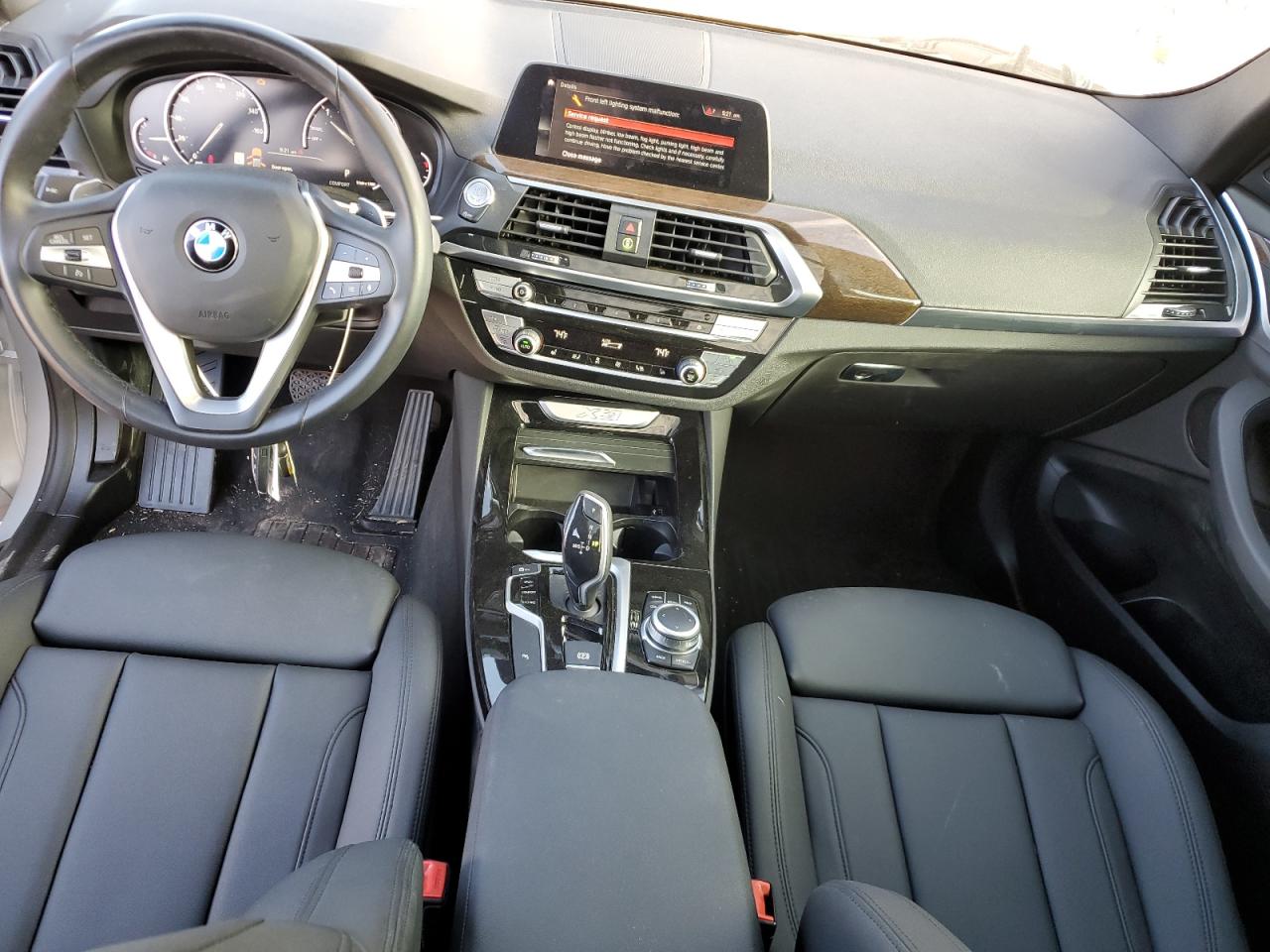 2021 BMW X3 VIN 5UXTY3C07M9H27996 Copart auction photo, front end / side damage thumbnail 8