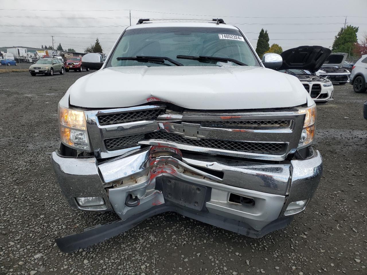 2013 Chevrolet Silverado VIN 3GCPKSE73DG125926 Copart auction photo, front end damage thumbnail 5