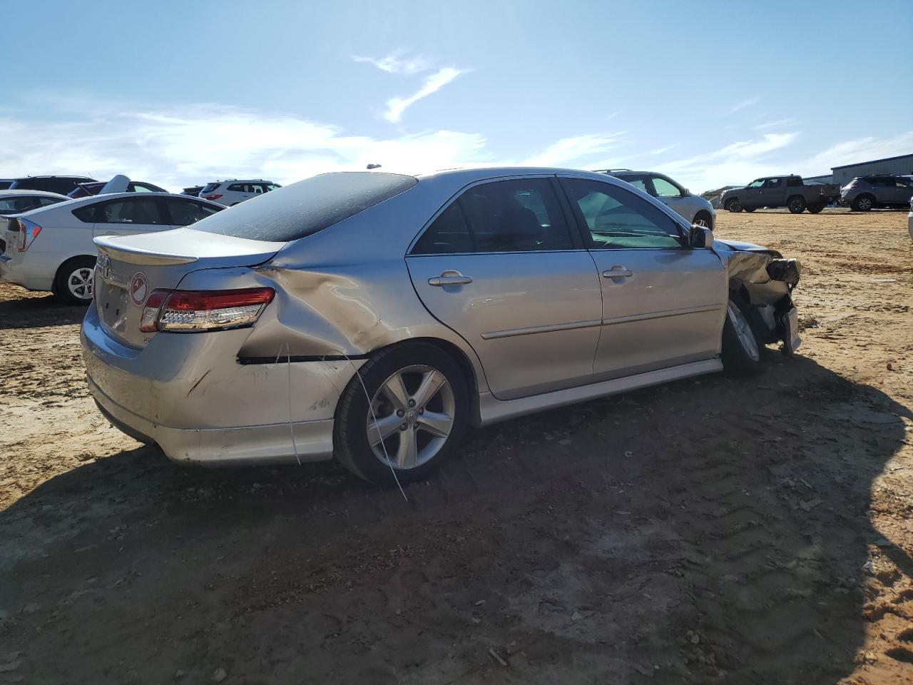 2011 Toyota Camry VIN 4T1BF3EK9BU200773 Copart auction photo, front end / rear end damage thumbnail 3