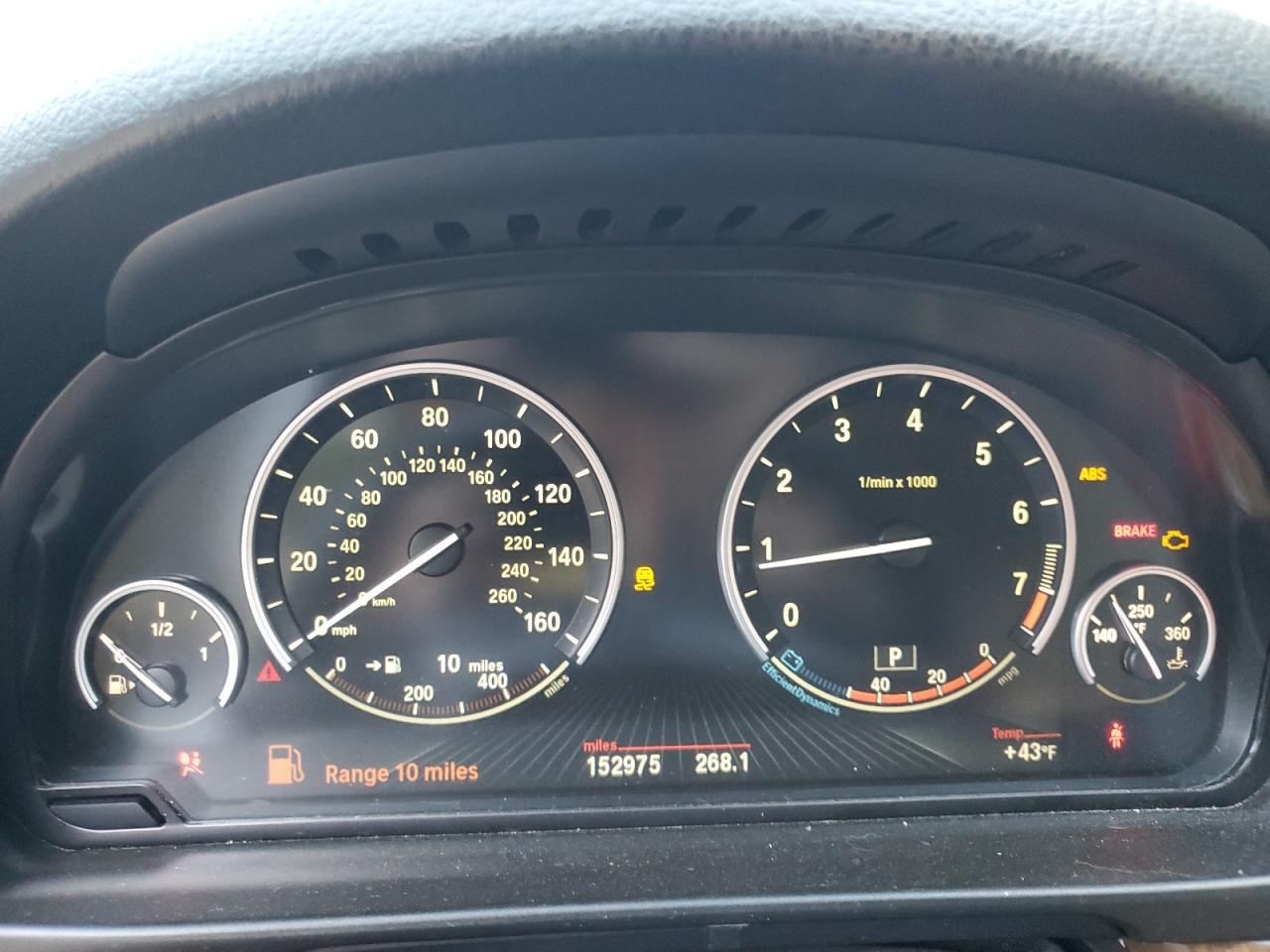 2013 BMW 5er VIN WBAXG5C55DDY31407 Copart auction photo, front end / mechanical damage thumbnail 9