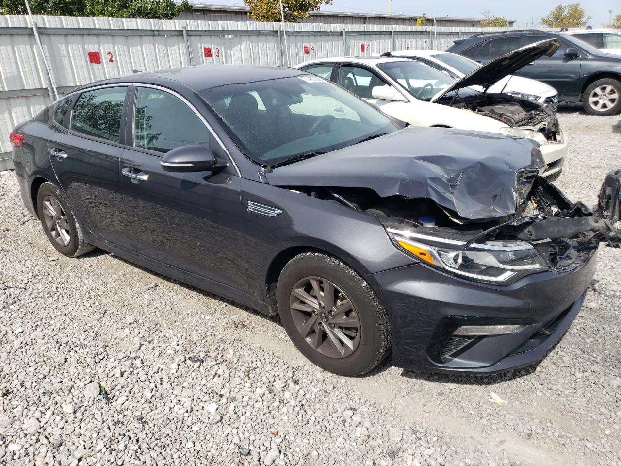 2019 KIA Optima VIN 5XXGT4L37KG321179 Copart auction photo, front end damage thumbnail 4