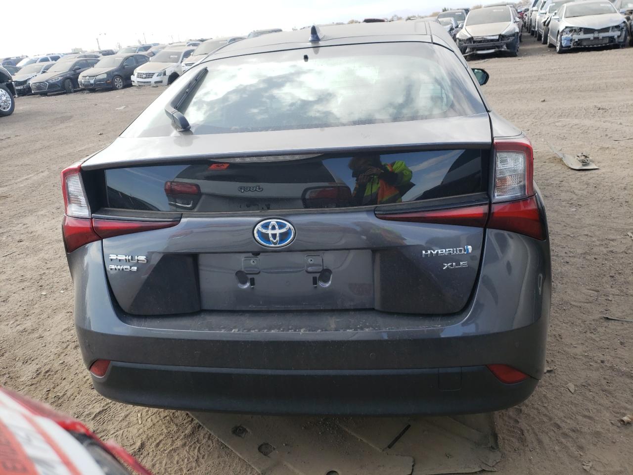 2021 Toyota Prius VIN JTDL9MFU8M3023390 Copart auction photo, front end / all over damage thumbnail 6