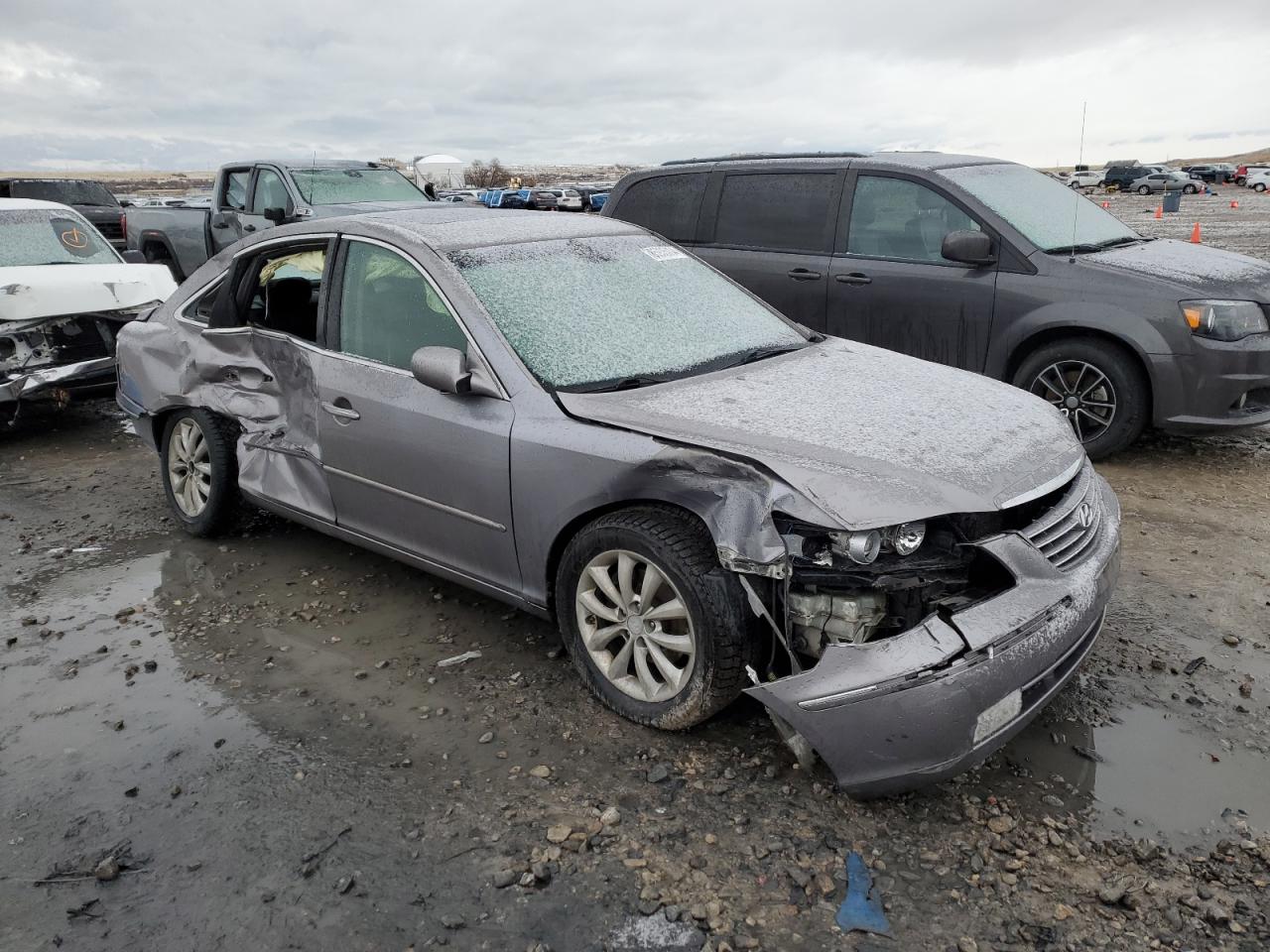 2007 Hyundai Azera VIN KMHFC46F47A243752 Copart auction photo, all over damage thumbnail 4