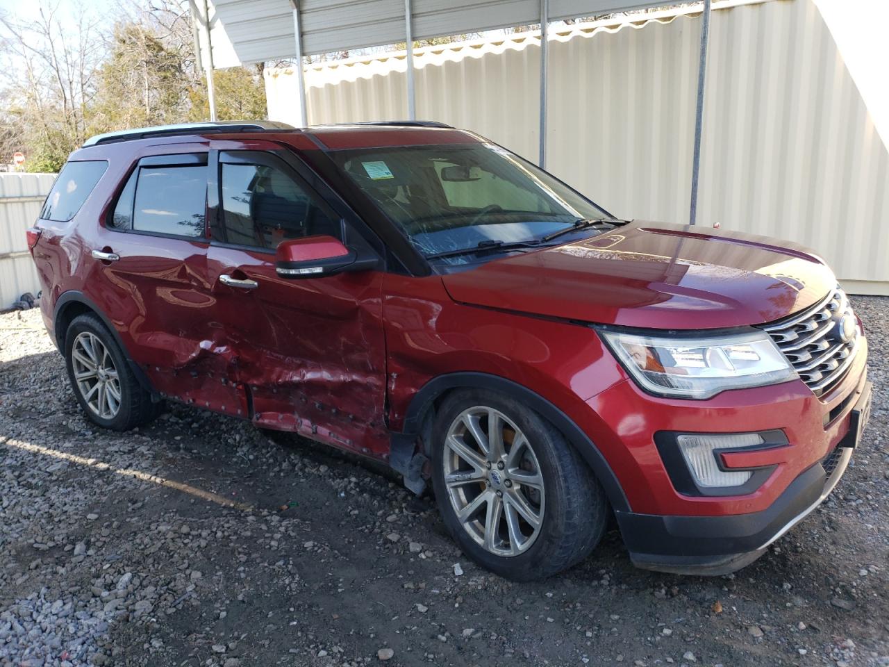 2017 Ford Explorer VIN 1FM5K7FH9HGC51023 Copart auction photo, side damage thumbnail 4