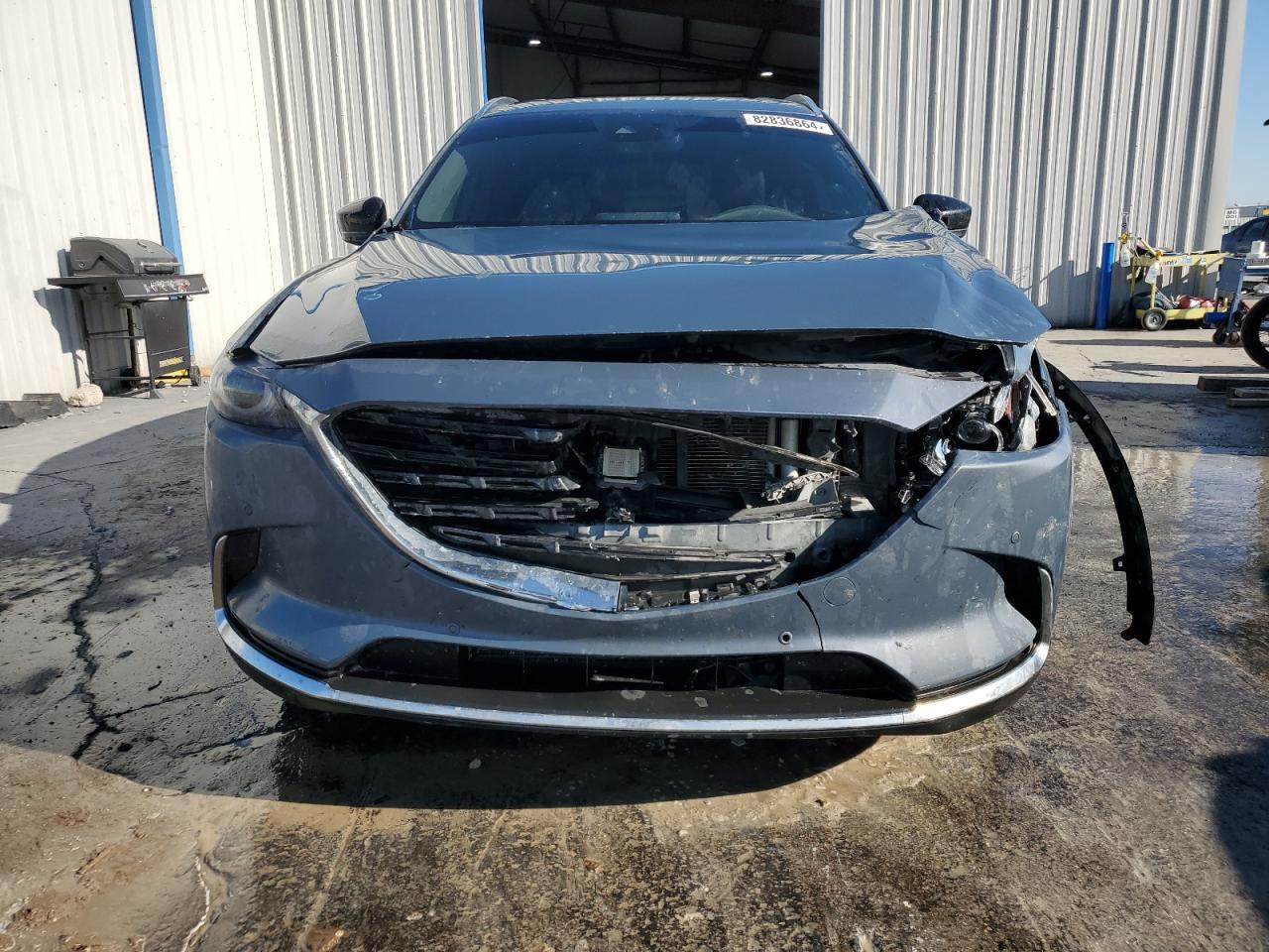 2021 Mazda CX-9 VIN JM3TCBDY1M0539210 Copart auction photo, front end / side damage thumbnail 5