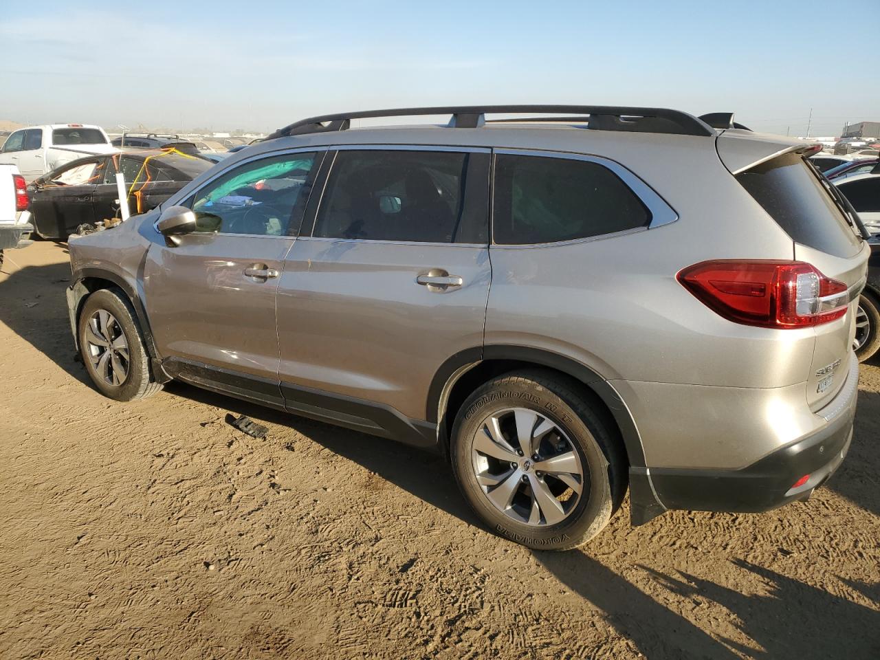 2019 Subaru Ascent VIN 4S4WMAFD8K3467100 Copart auction photo, front end / burn damage thumbnail 2