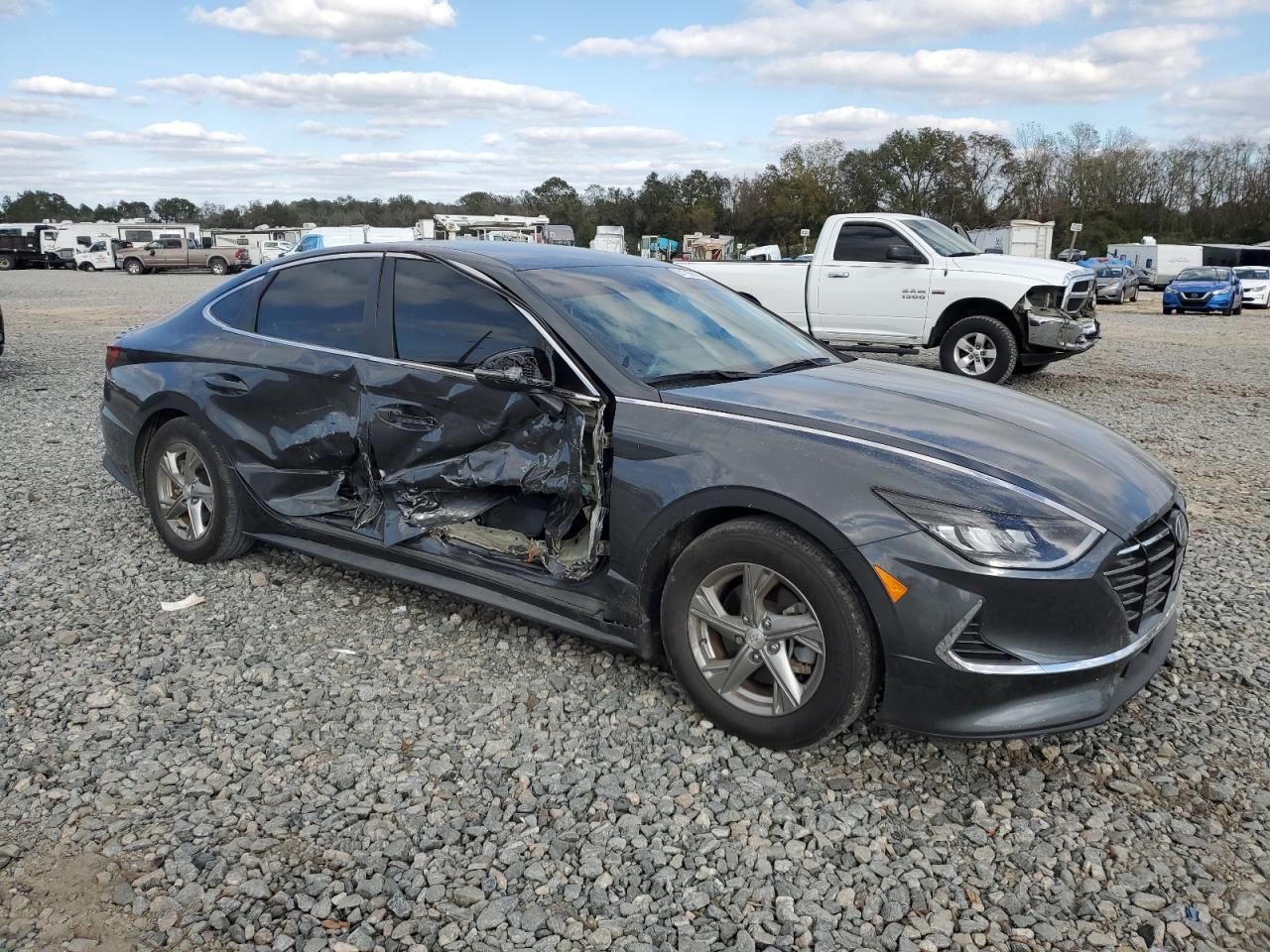 2023 Hyundai Sonata VIN KMHL24JA2PA248630 Copart auction photo, side damage thumbnail 4