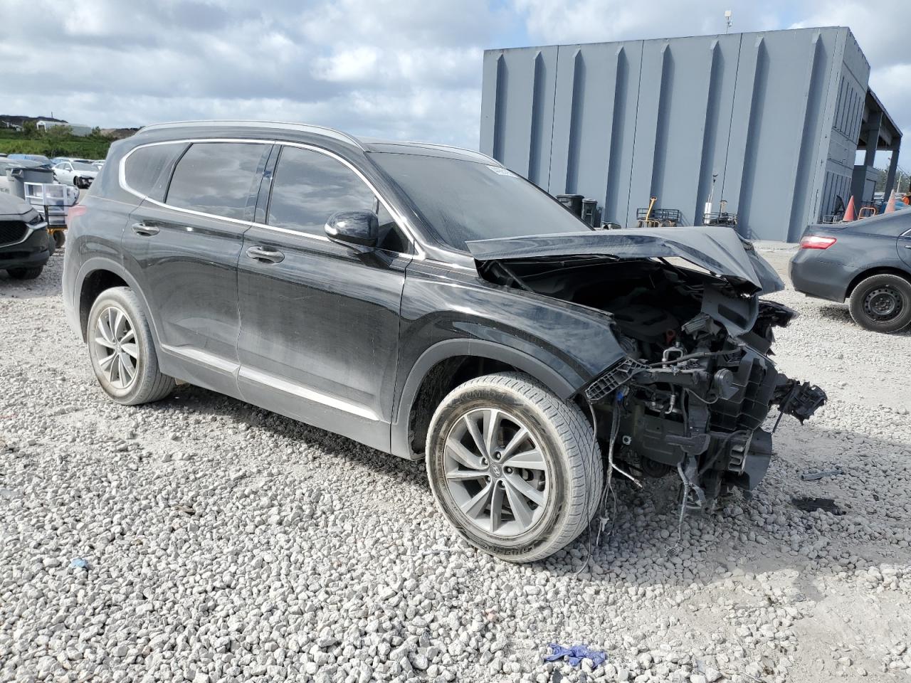2019 Hyundai Santa Fe VIN 5NMS53AD8KH042707 Copart auction photo, front end damage thumbnail 4