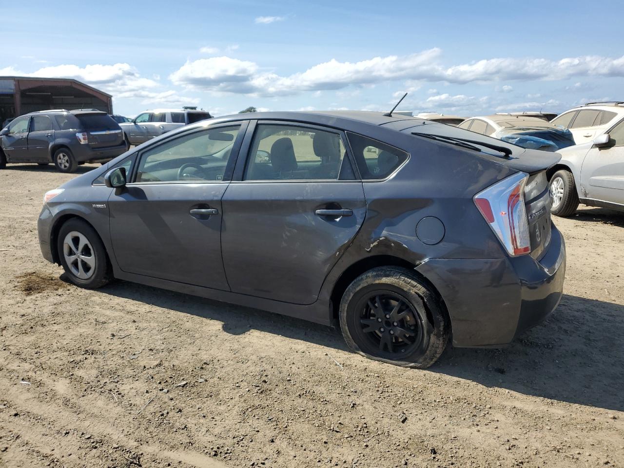 2015 Toyota Prius VIN JTDKN3DU1F1947382 Copart auction photo, rear end / side damage thumbnail 2