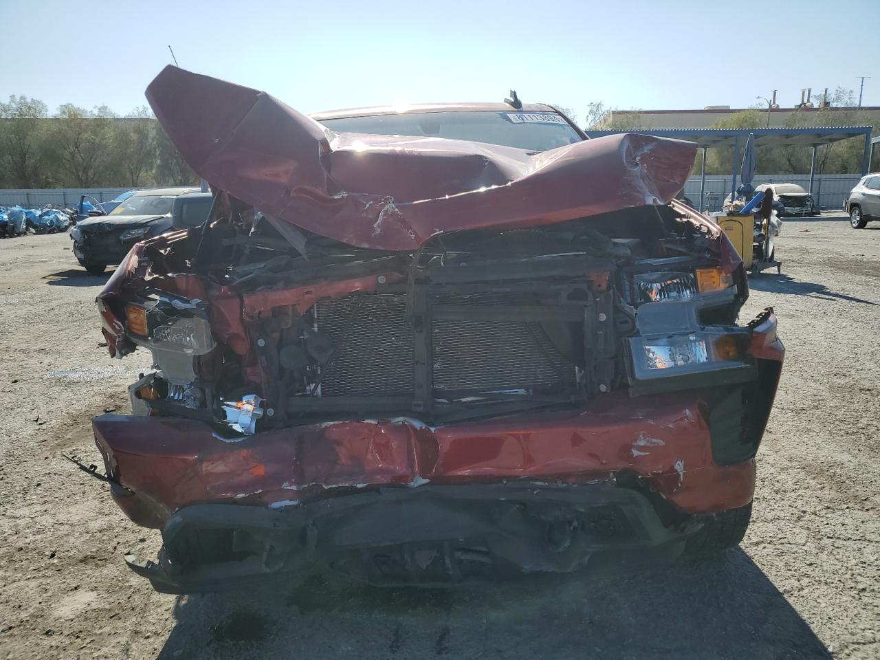 2021 Chevrolet Silverado VIN 3GCPYBEK3MG427090 Copart auction photo, front end / side damage thumbnail 5