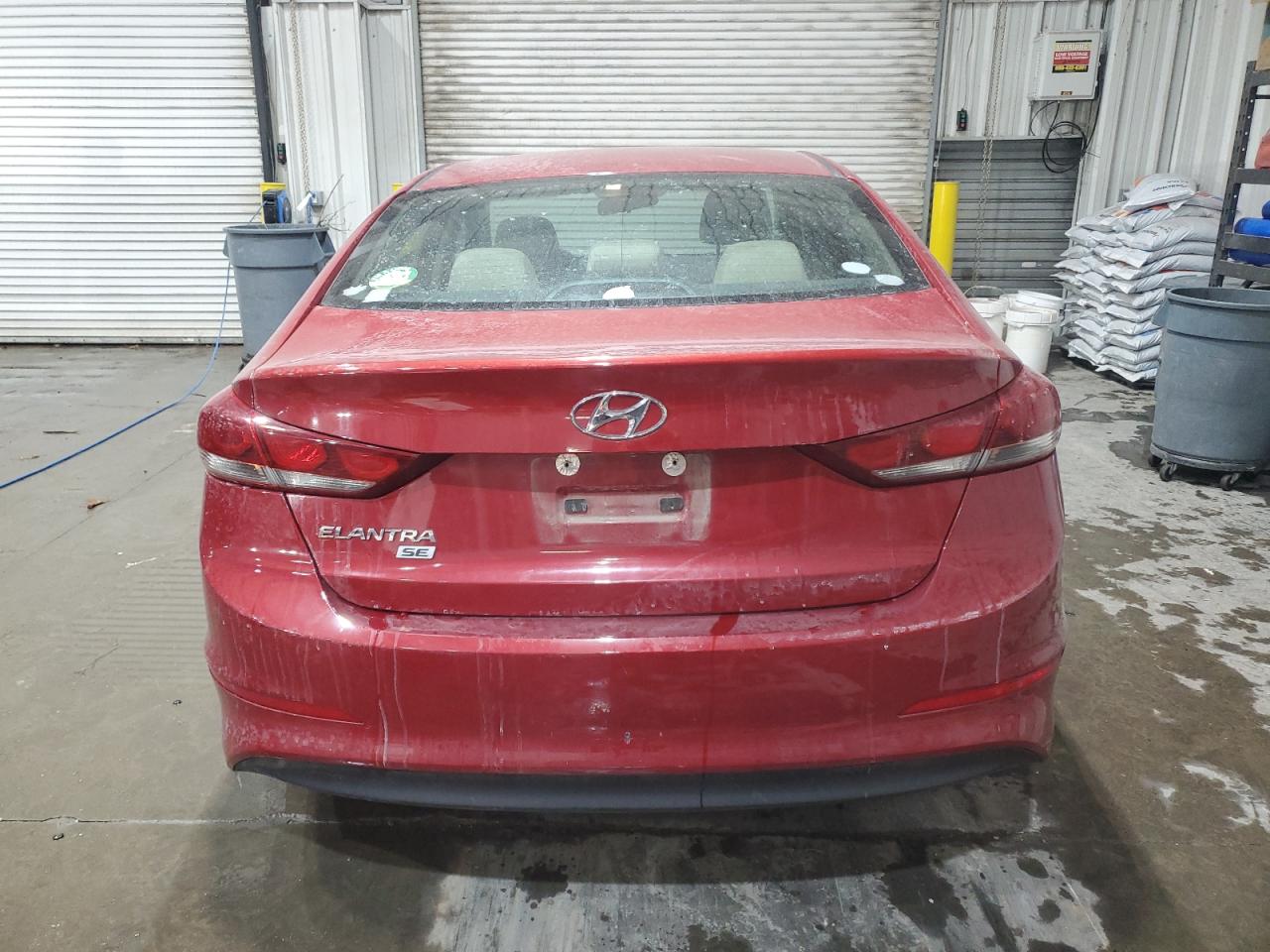 2018 Hyundai Elantra VIN KMHD74LF8JU453518 Copart auction photo, front end / side damage thumbnail 6