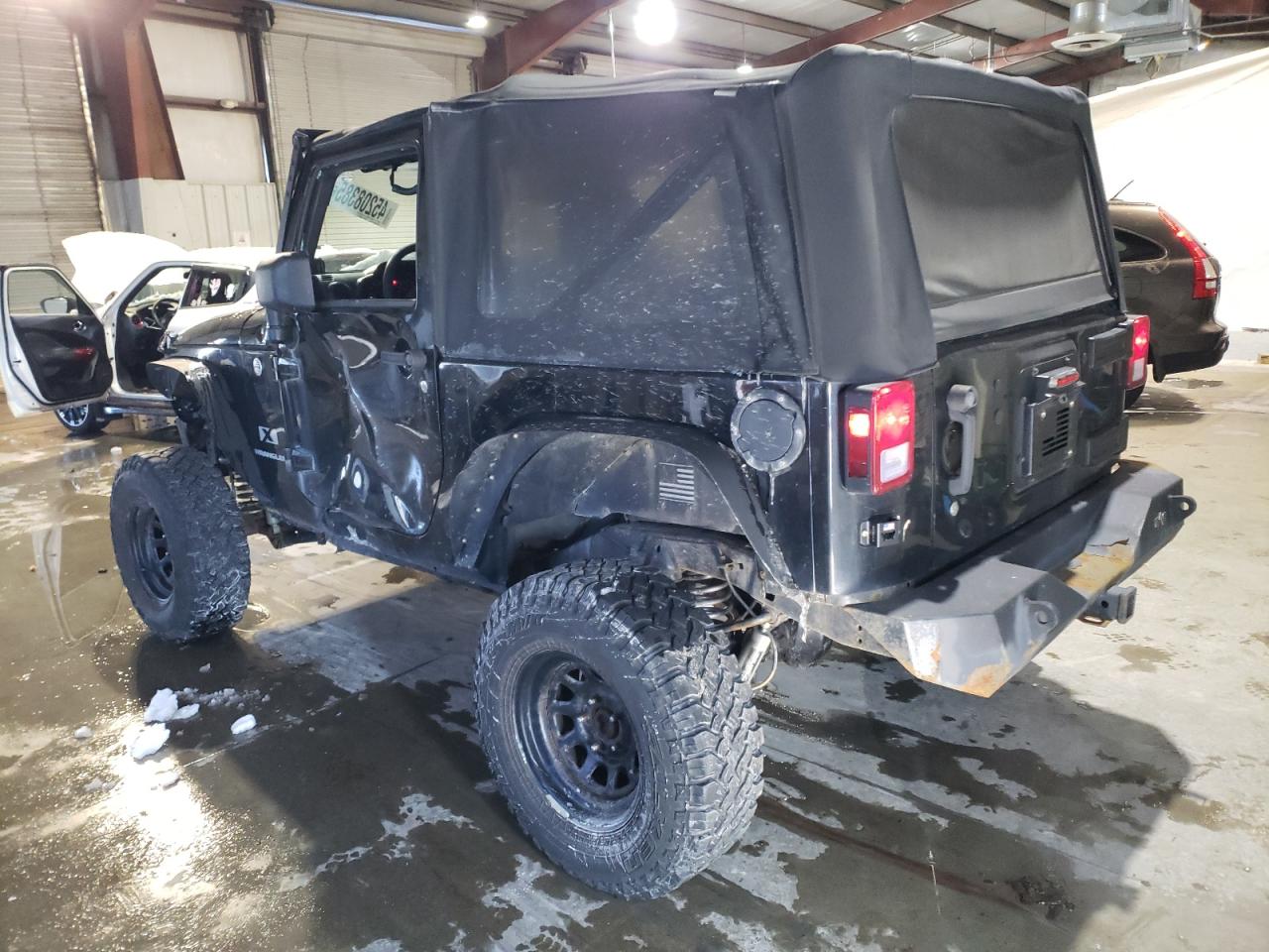 2009 Jeep Wrangler VIN 1J4FA24189L705608 Copart auction photo, side damage thumbnail 2