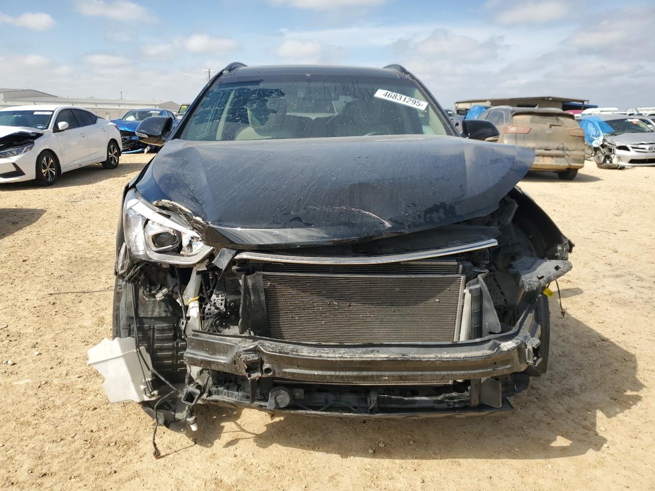 2015 Hyundai Santa Fe VIN KM8SR4HF7FU127078 Copart auction photo, front end / minor dent/scratches damage thumbnail 5