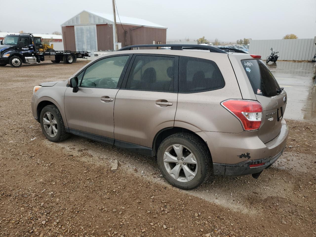 2015 Subaru Forester VIN JF2SJADC0FH439047 Copart auction photo, rear end / side damage thumbnail 2