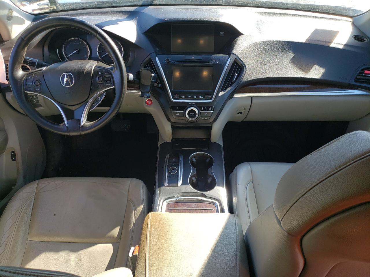 2017 Acura MDX VIN 5J8YD4H32HL001109 Copart auction photo, side / front end damage thumbnail 8