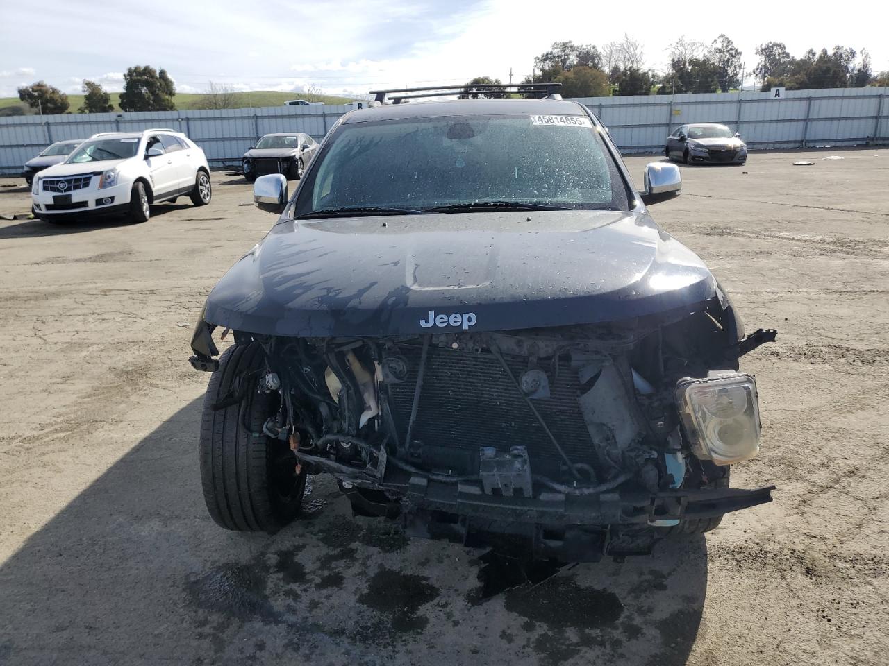 2012 Jeep Grand Cherokee VIN 1C4RJFBT2CC116768 Copart auction photo, front end damage thumbnail 5