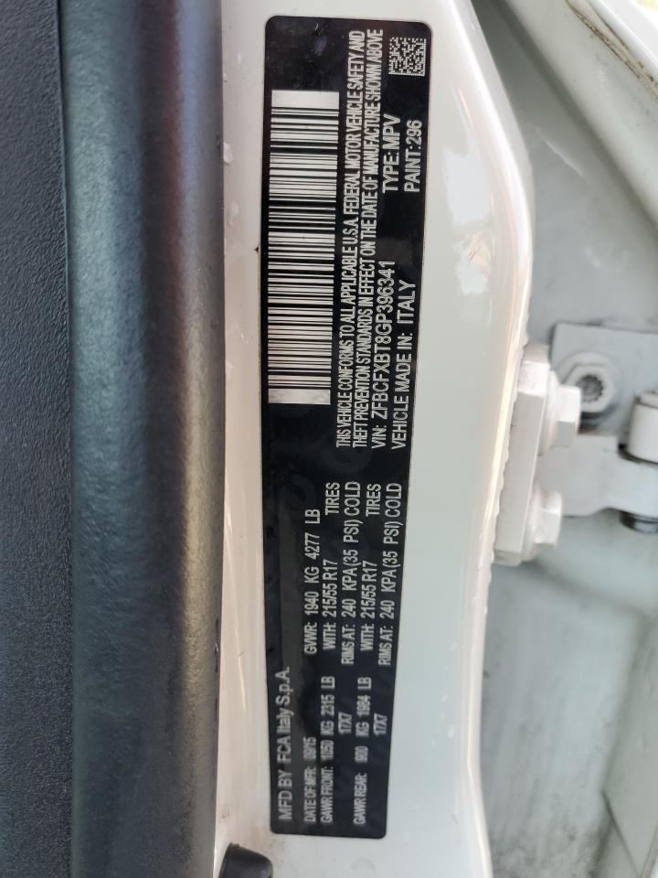 2016 Fiat 500 VIN ZFBCFXBT8GP396341 Copart auction photo, front end damage thumbnail 13