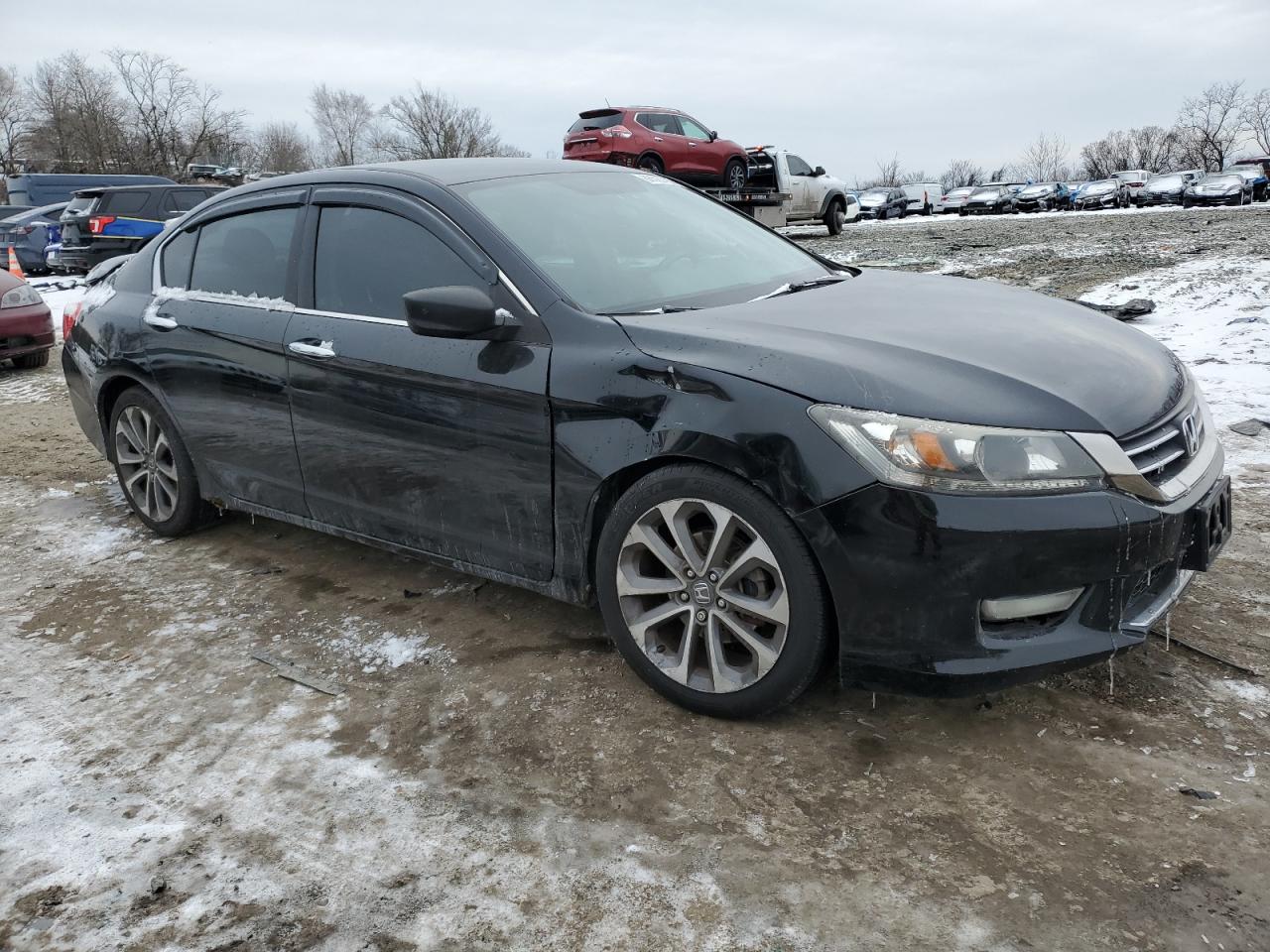 2013 Honda Accord VIN 1HGCR2F59DA161224 Copart auction photo, front end / side damage thumbnail 4