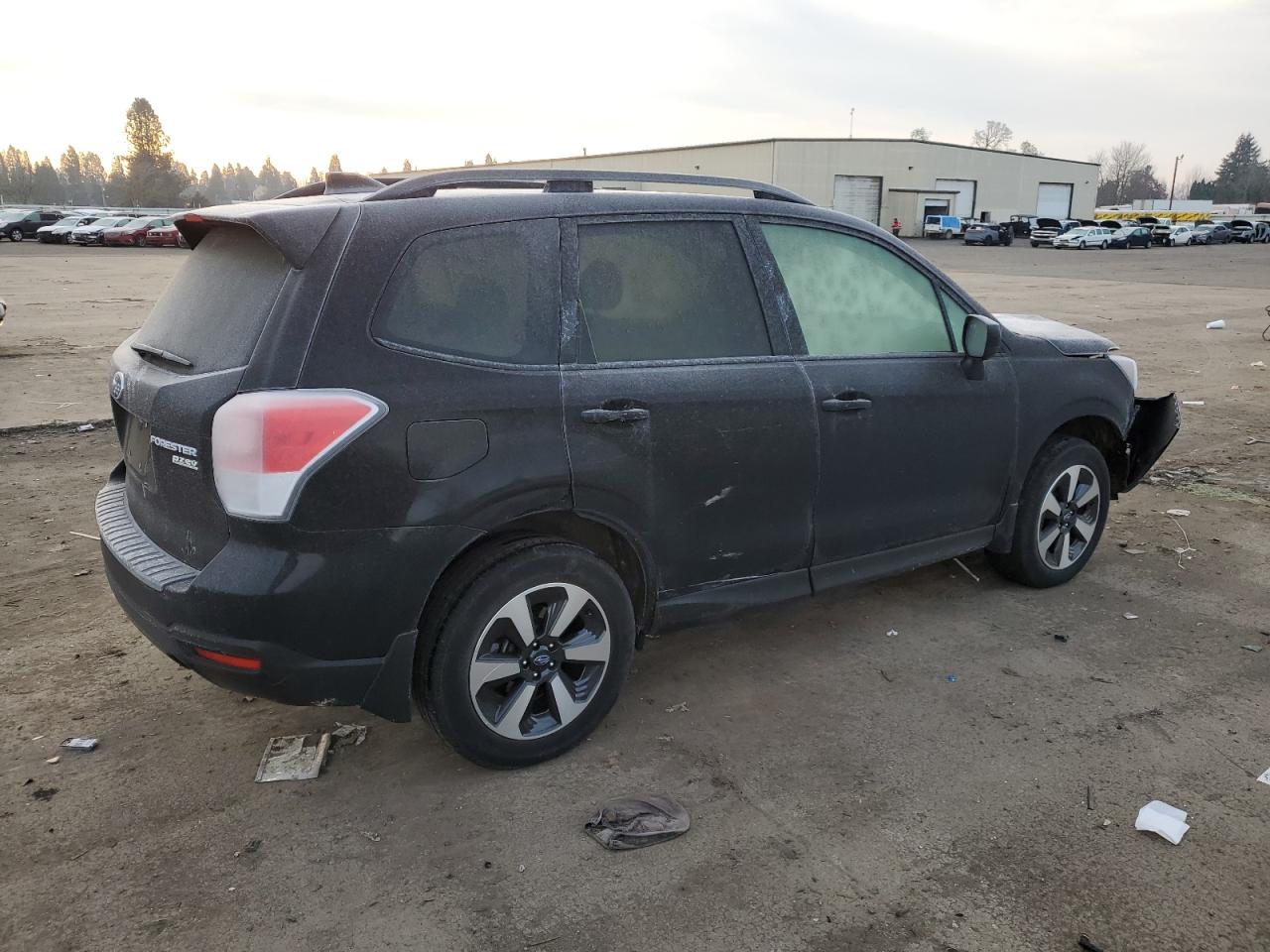 2017 Subaru Forester VIN JF2SJAEC3HH560107 Copart auction photo, front end / side damage thumbnail 3