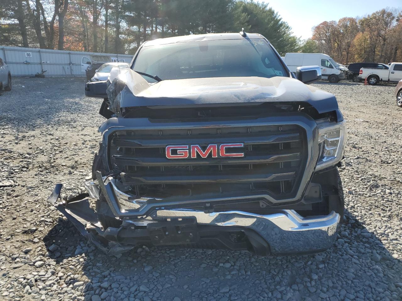 2020 GMC Sierra VIN 1GTR9BED9LZ292221 Copart auction photo, front end / side damage thumbnail 5