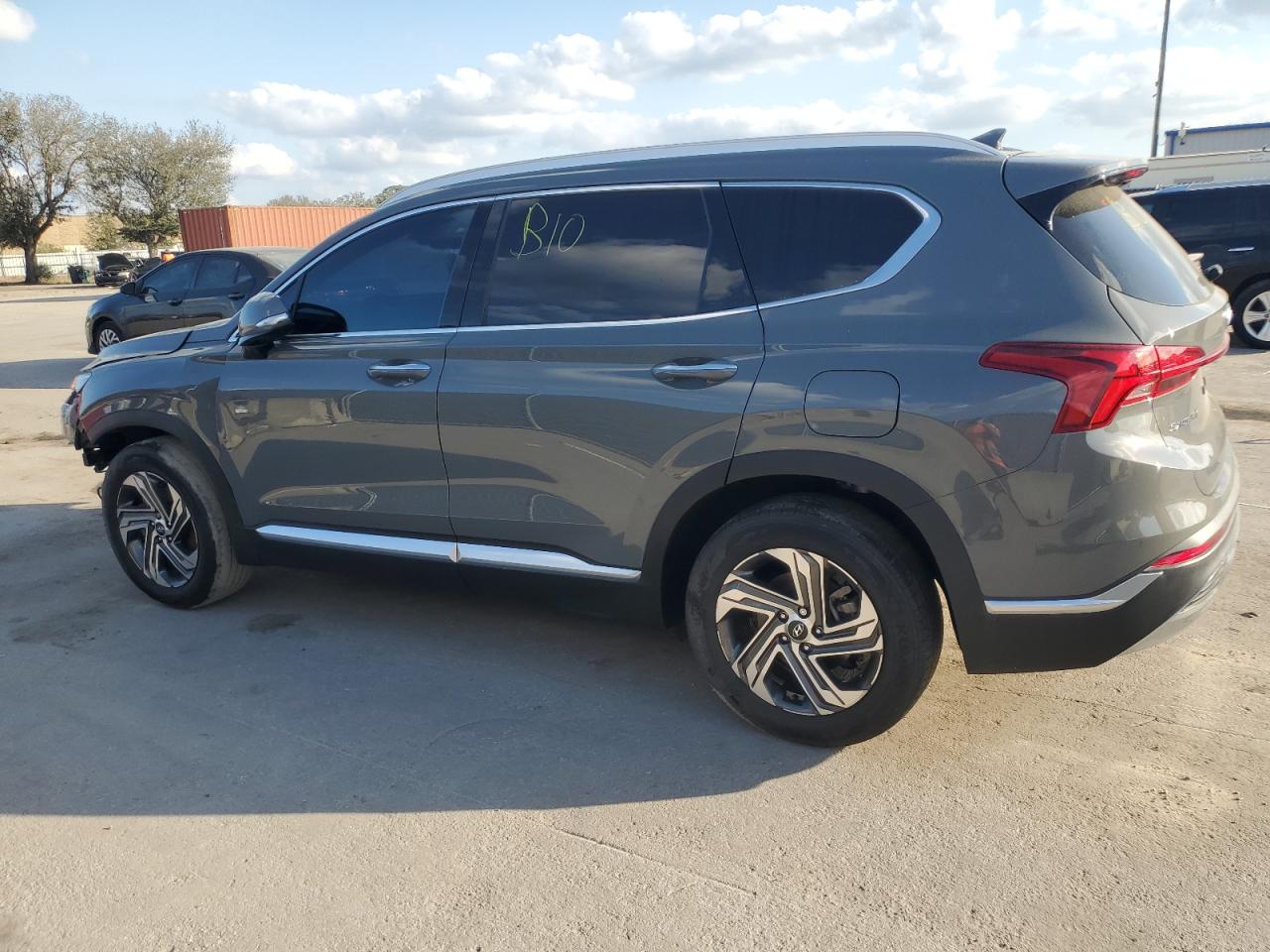 2022 Hyundai Santa Fe VIN 5NMS34AJ1NH476845 Copart auction photo, front end / side damage thumbnail 2