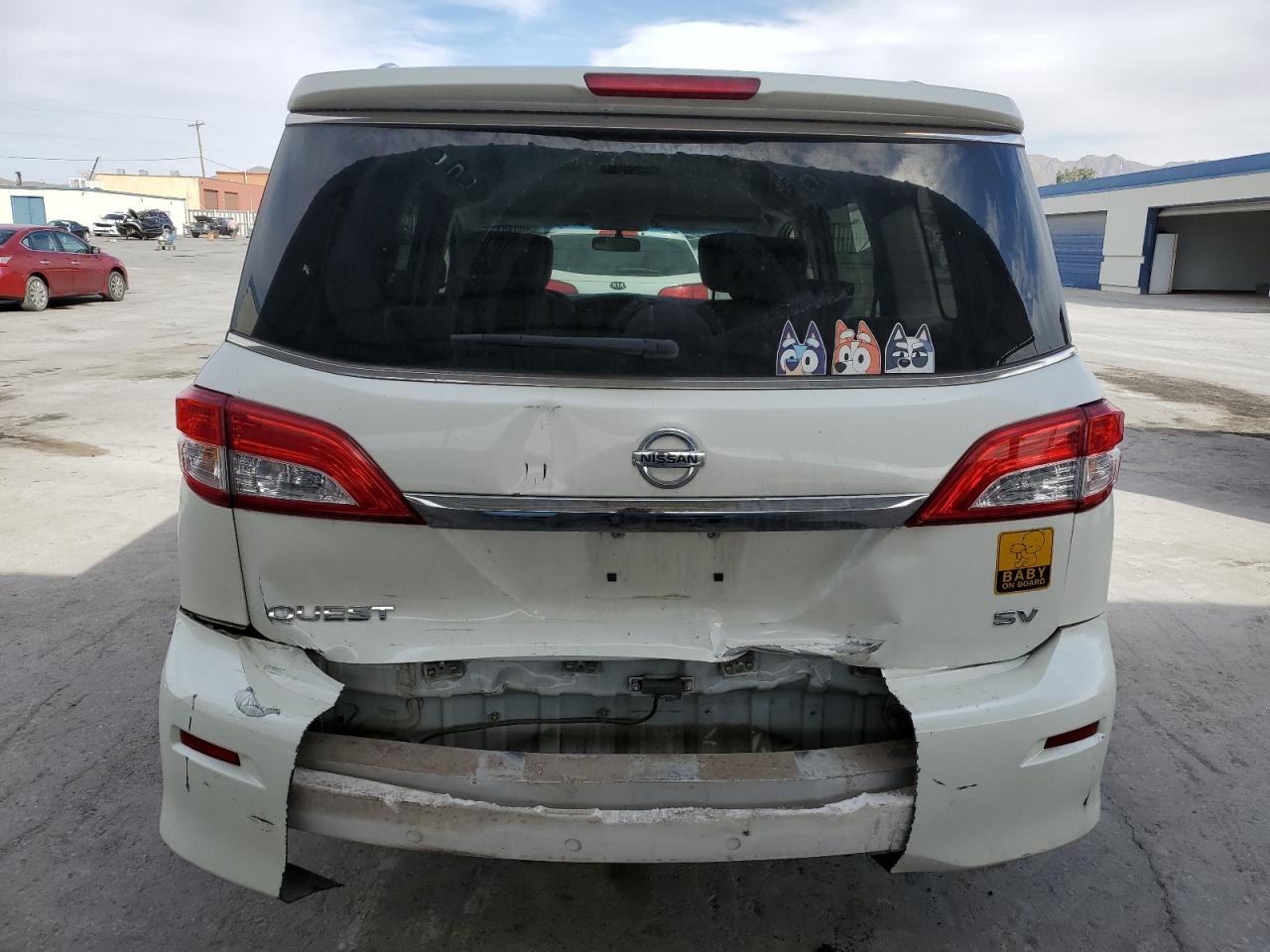 2016 Nissan Quest VIN JN8AE2KP2G9154635 Copart auction photo, rear end damage thumbnail 6
