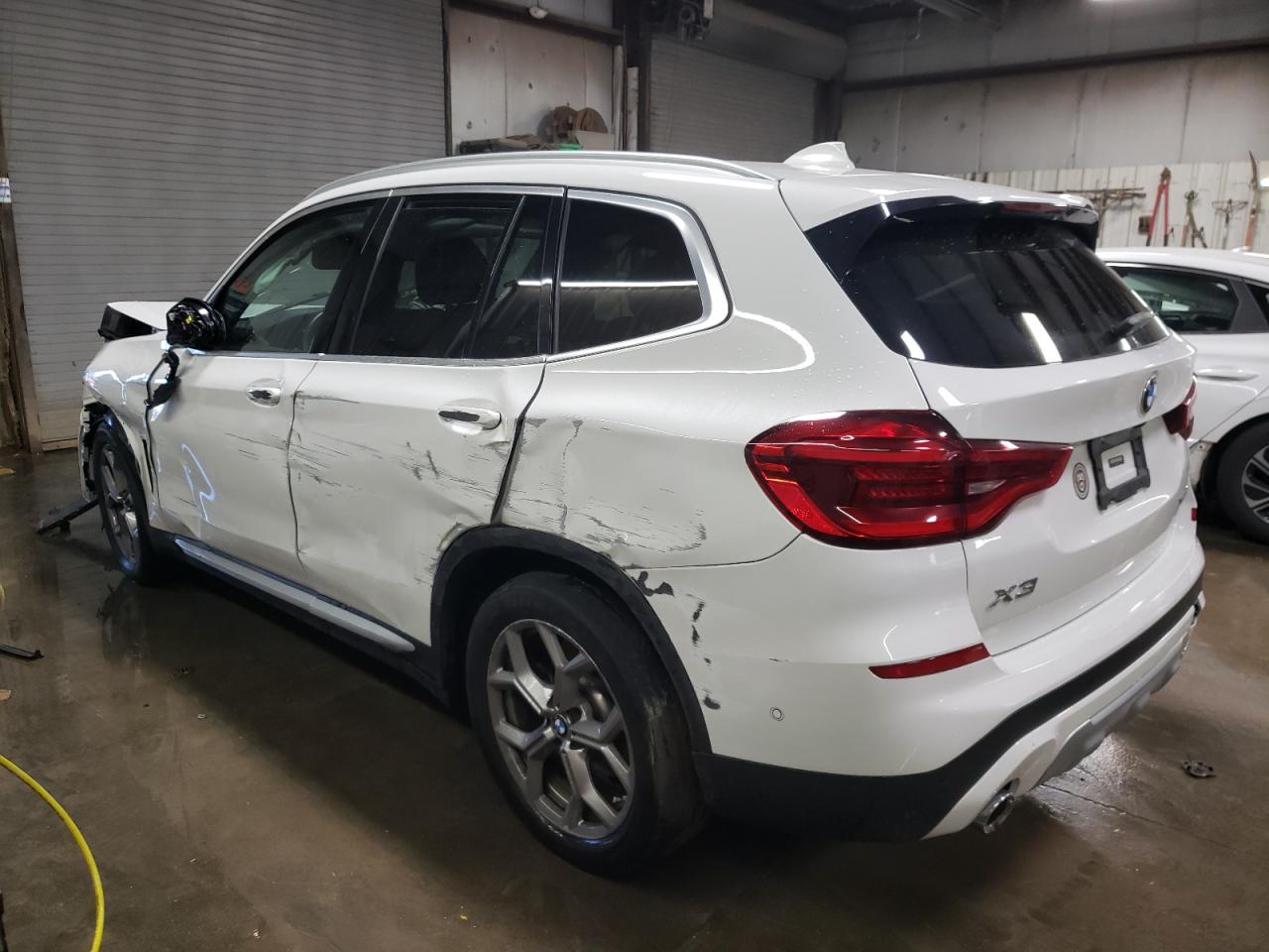 2021 BMW X3 VIN 5UXTY5C03M9H61171 Copart auction photo, side / front end damage thumbnail 2