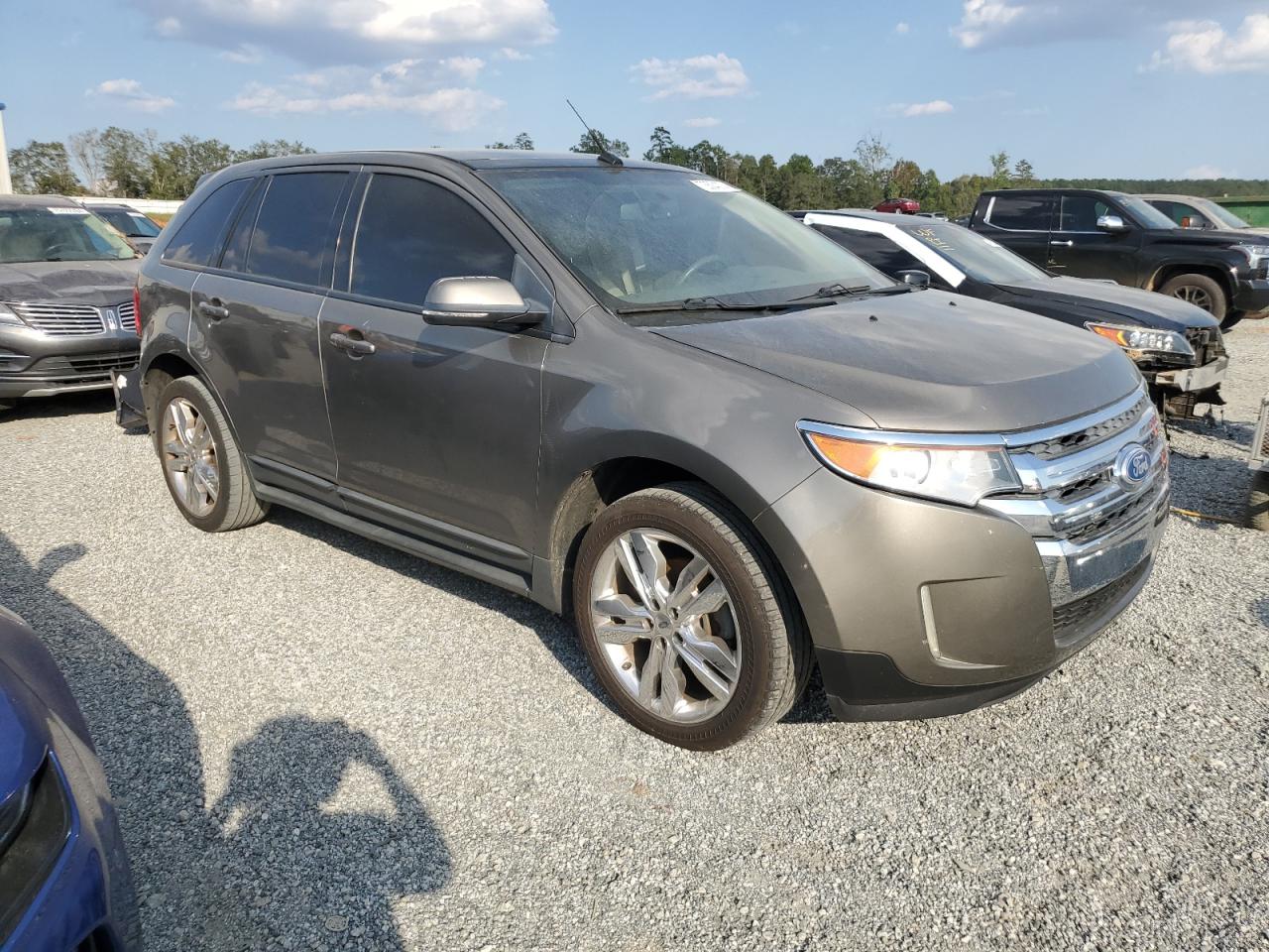 2014 Ford Edge VIN 2FMDK3J97EBA23061 Copart auction photo, rear end damage thumbnail 4