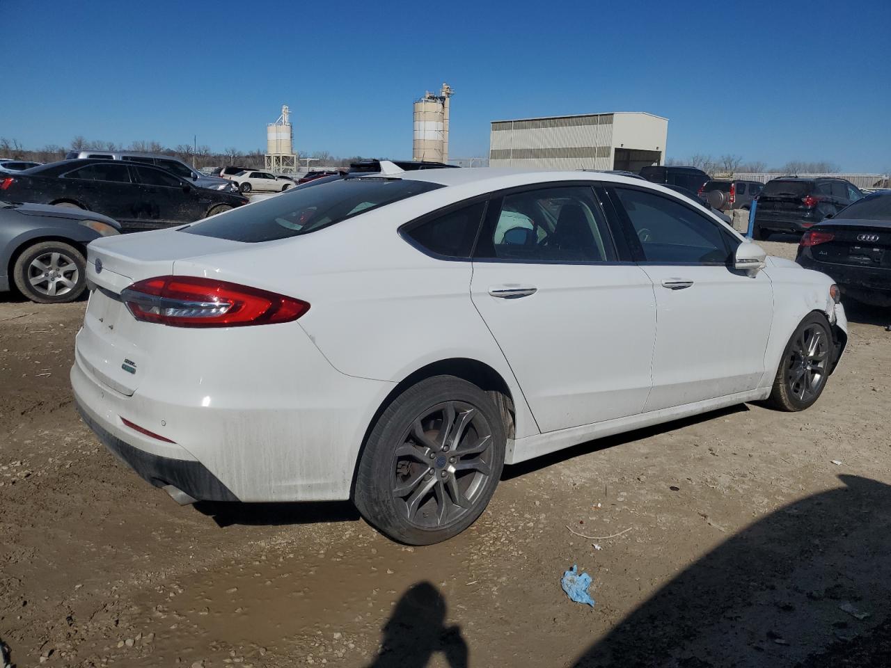 2020 Ford Fusion VIN 3FA6P0CD6LR116415 Copart auction photo, front end / undercarriage damage thumbnail 3