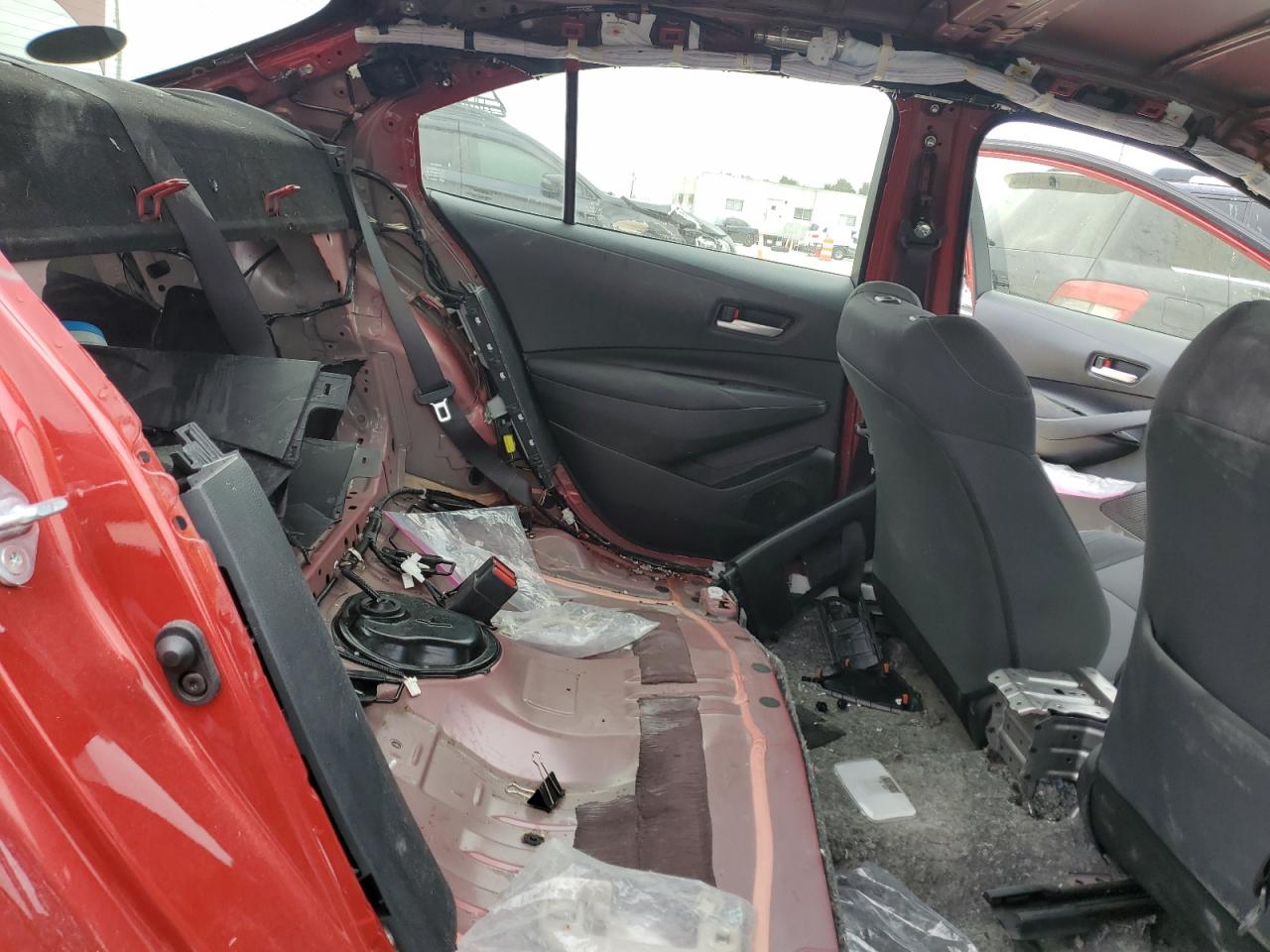 2021 Toyota Corolla VIN JTDEPMAE5MJ180594 Copart auction photo, stripped / side damage thumbnail 10