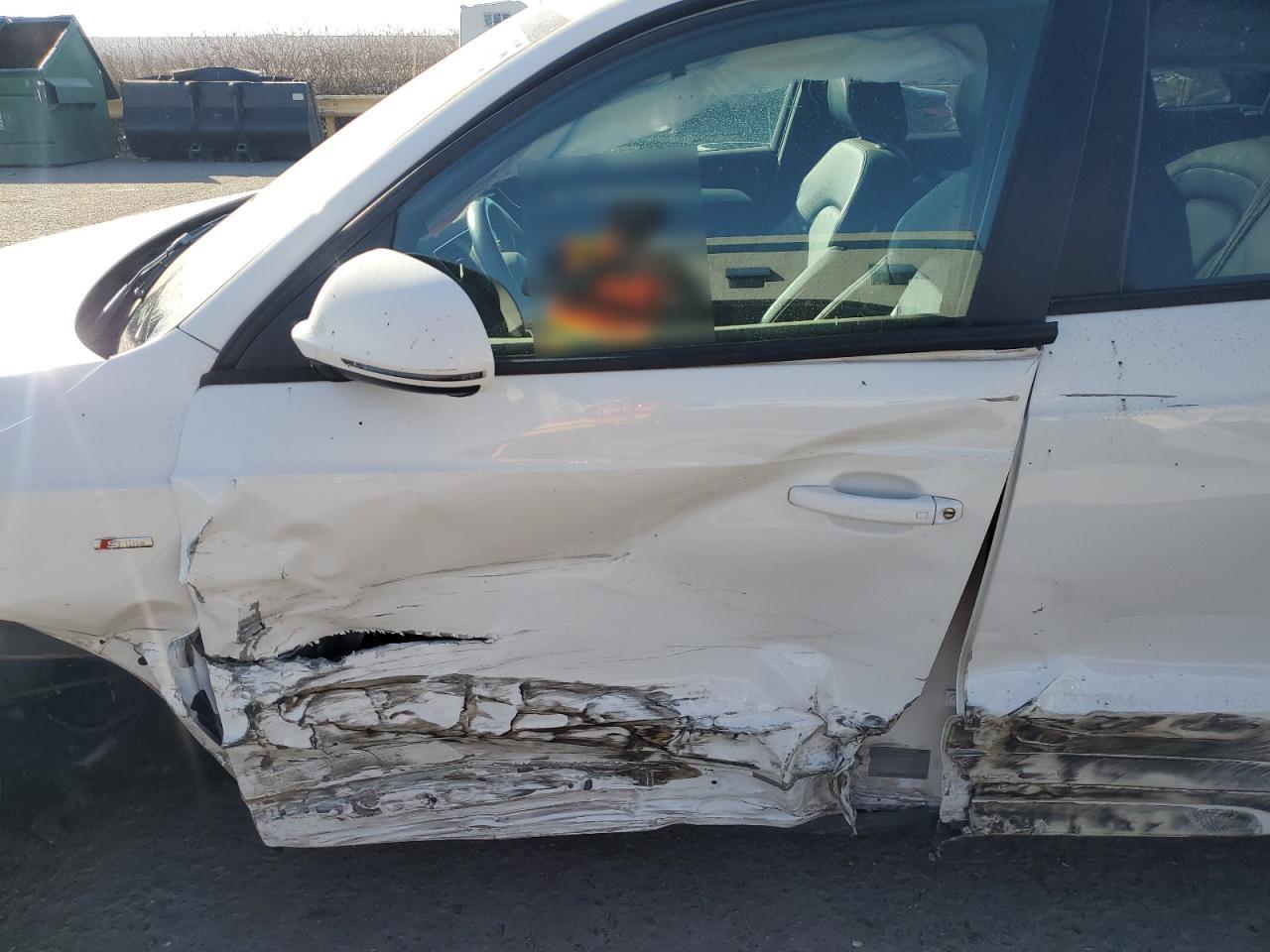 2018 Audi Q3 VIN WA1ECCFS7JR015657 Copart auction photo, front end / side damage thumbnail 7