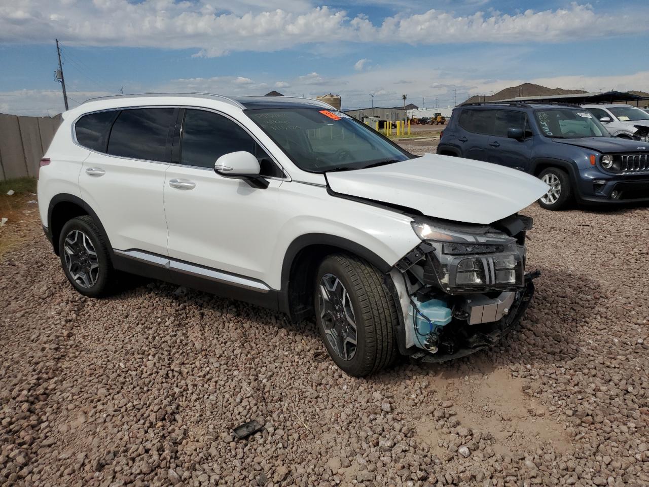 2022 Hyundai Santa Fe VIN KM8S3DA13NU026473 Copart auction photo, front end damage thumbnail 4