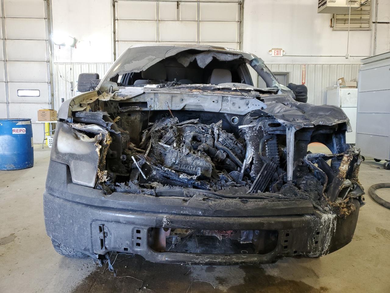 2011 Ford F-150 VIN 1FTFX1CFXBFB05477 Copart auction photo, burn - engine damage thumbnail 5