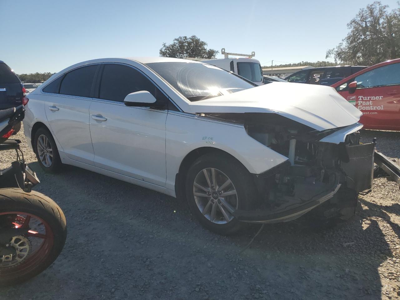 2016 Hyundai Sonata VIN 5NPE24AF6GH334055 Copart auction photo, frame damage / front end damage thumbnail 4