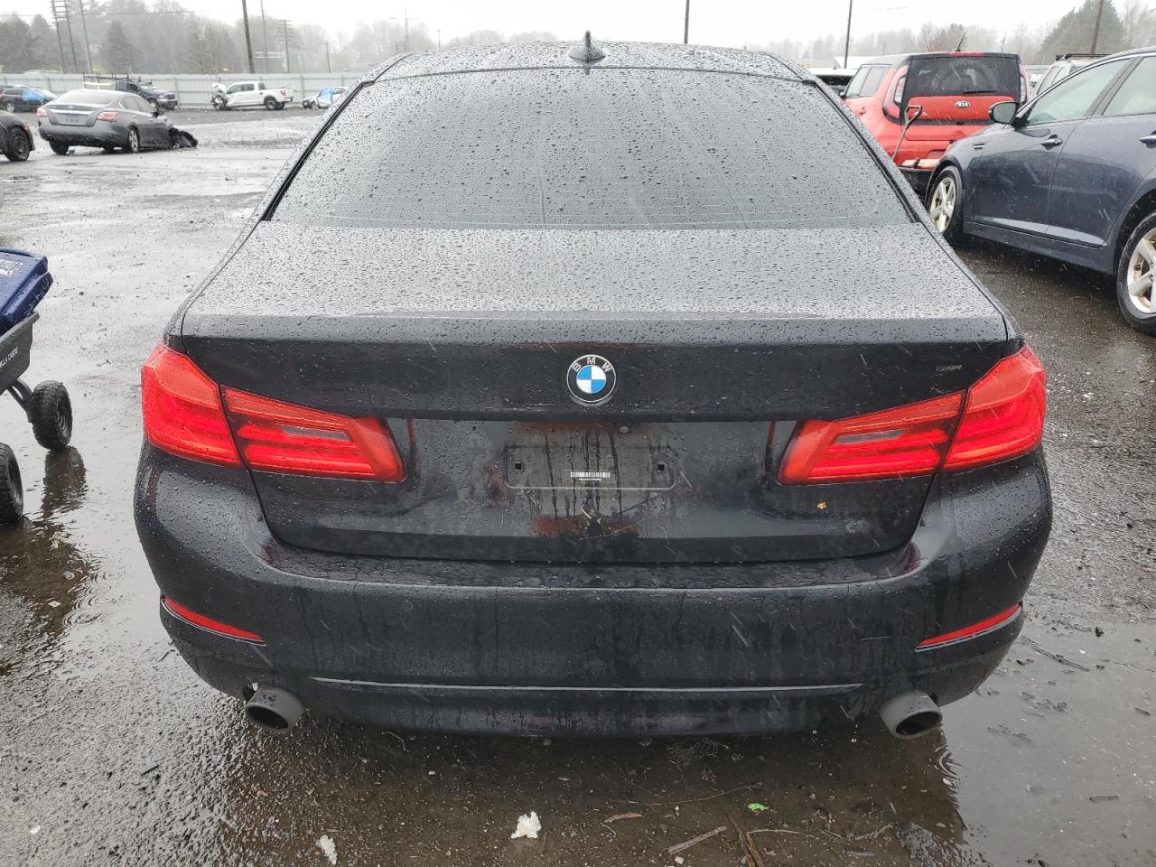 2019 BMW 5er VIN WBAJA9C57KB389365 Copart auction photo, front end damage thumbnail 6