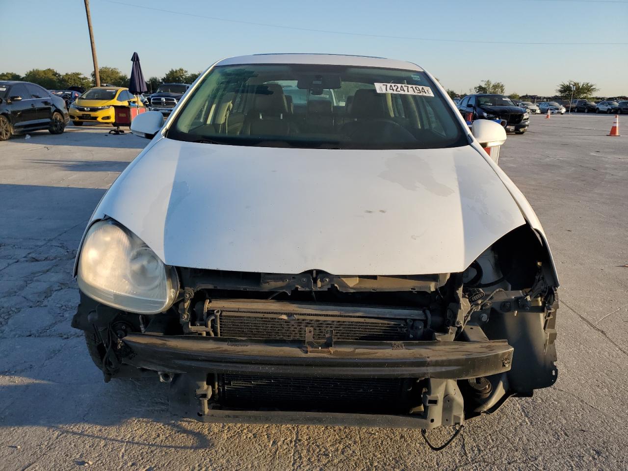 2010 Volkswagen Jetta VIN 3VWRZ7AJ8AM114062 Copart auction photo, front end damage thumbnail 5