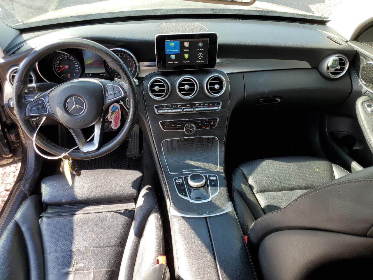 2017 Mercedes-Benz C-klasse VIN 55SWF4JB2HU205718 Copart auction photo, front end damage thumbnail 8