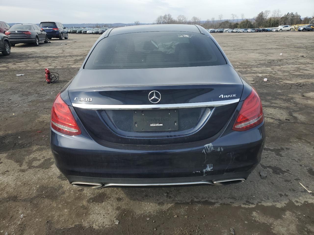 2016 Mercedes-Benz C-klasse VIN WDDWF4KB4GR146380 Copart auction photo, front end / side damage thumbnail 6