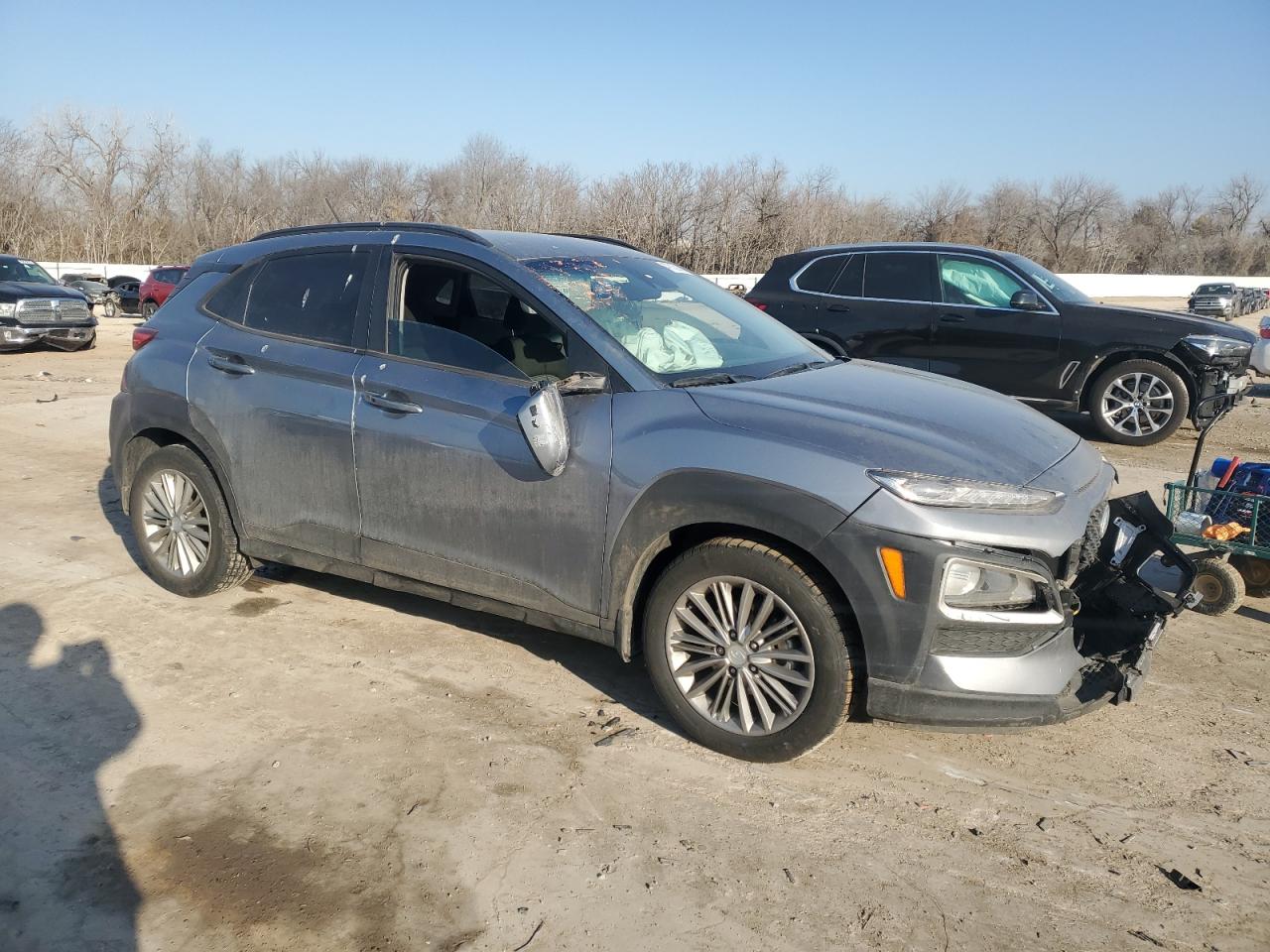 2021 Hyundai Kona VIN KM8K22AA5MU616812 Copart auction photo, front end / minor dent/scratches damage thumbnail 4