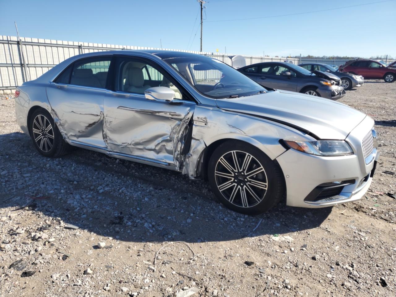 2017 Lincoln Continental VIN 1LN6L9RP3H5634709 Copart auction photo, side damage thumbnail 4