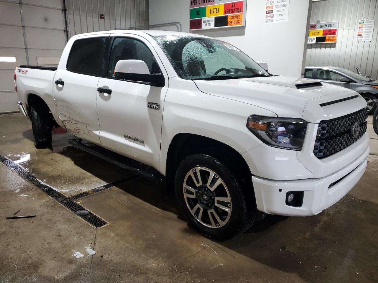 2020 Toyota Tundra VIN 5TFDY5F13LX902001 Copart auction photo, side / undercarriage damage thumbnail 4