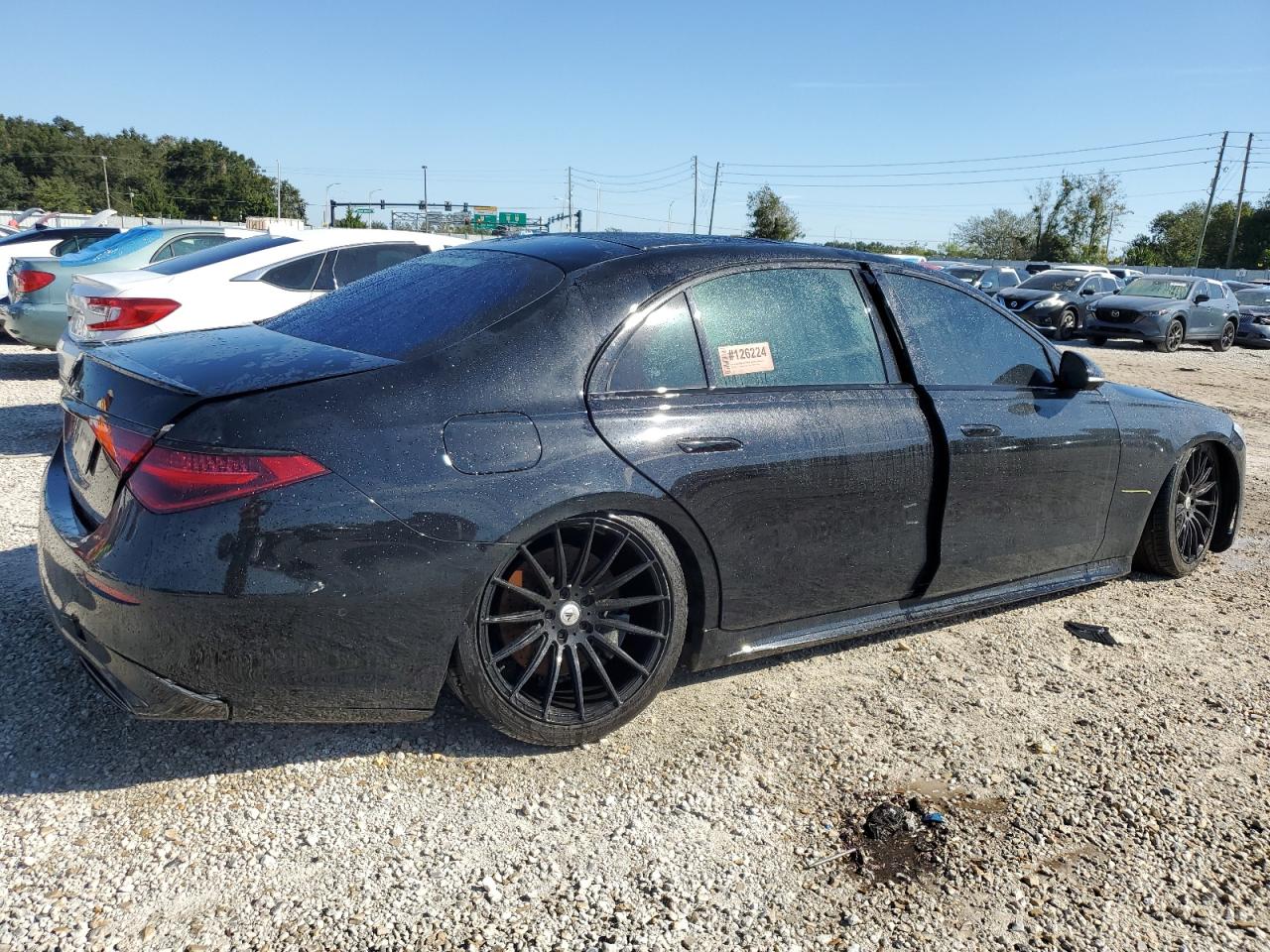 2022 Mercedes-Benz S-klasse VIN W1K6G7GBXNA078234 Copart auction photo, water/flood / minor dent/scratches damage thumbnail 3