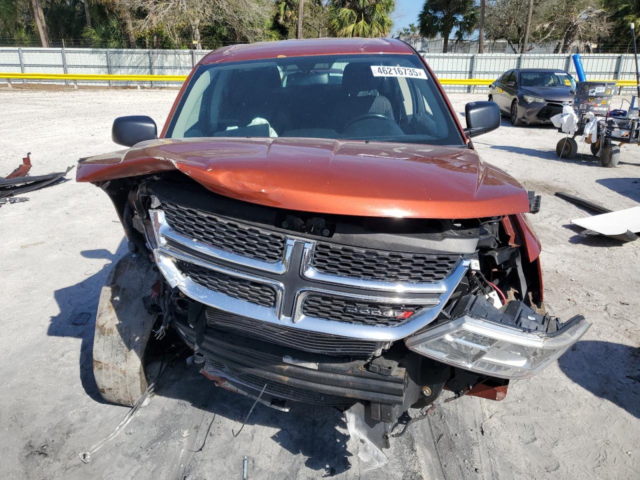 2014 Dodge Journey VIN 3C4PDCAB1ET203414 Copart auction photo, front end / minor dent/scratches damage thumbnail 5
