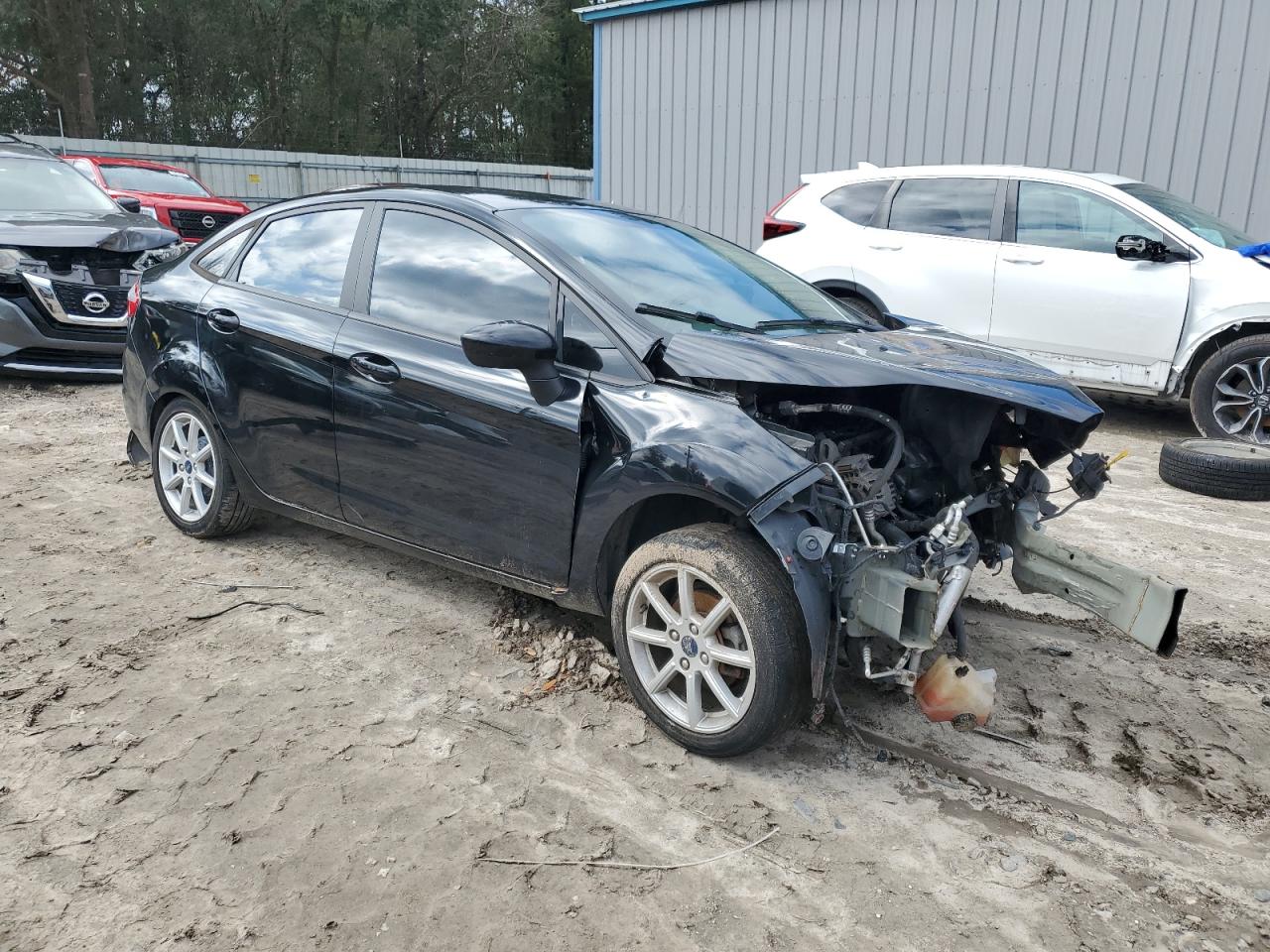 2019 Ford Fiesta VIN 3FADP4BJ8KM130558 Copart auction photo, front end damage thumbnail 4