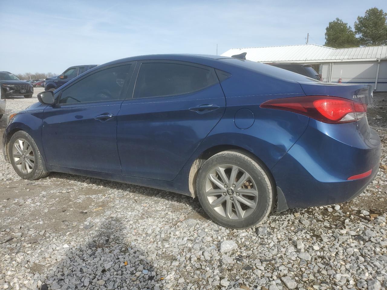 2016 Hyundai Elantra VIN 5NPDH4AE3GH688990 Copart auction photo, rear end / side damage thumbnail 2