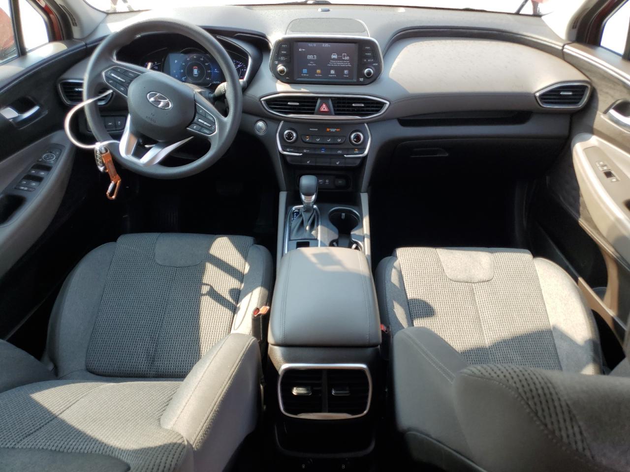 2019 Hyundai Santa Fe VIN 5NMS33AD3KH058612 Copart auction photo, rear end / front end damage thumbnail 8