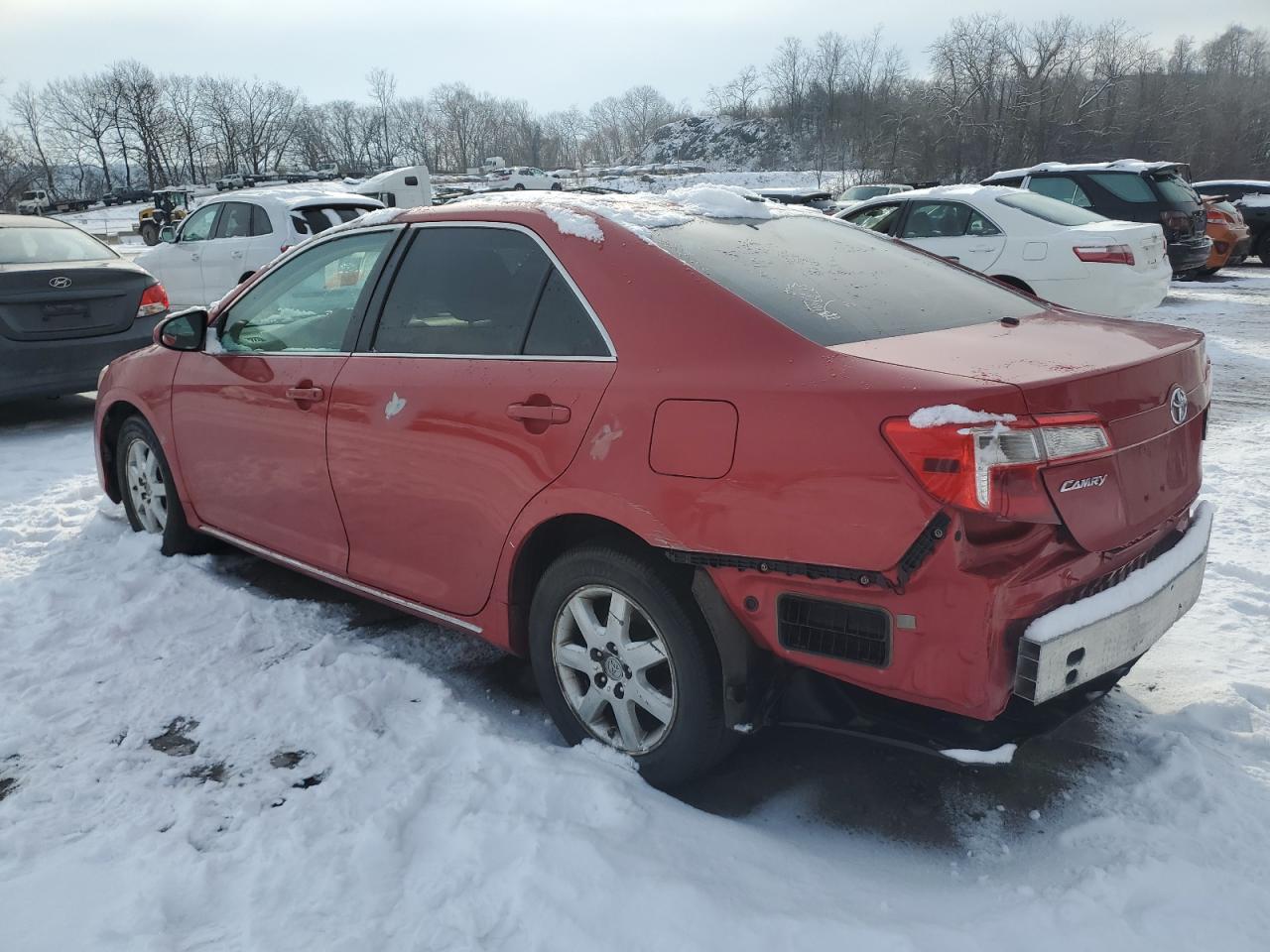 2014 Toyota Camry VIN 4T4BF1FK6ER346089 Copart auction photo, rear end / side damage thumbnail 2