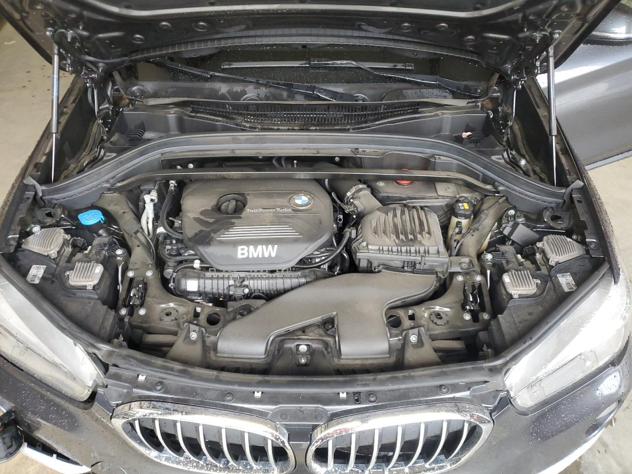 2018 BMW X1 VIN WBXHU7C30J3F04477 Copart auction photo, front end / top/roof damage thumbnail 13